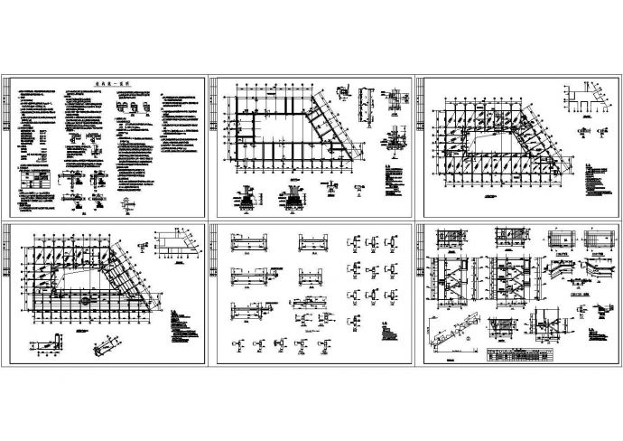 某两层砖混住宅楼结构CAD施工设计图_图1