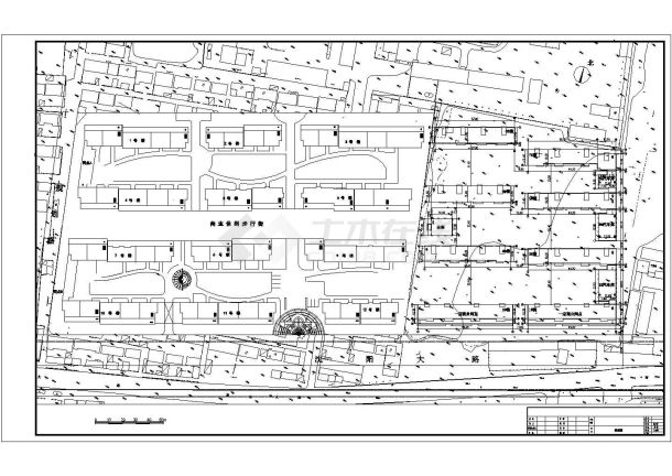 某长方形地块居民小区规划设计cad总平面方案图（甲级院设计）-图一