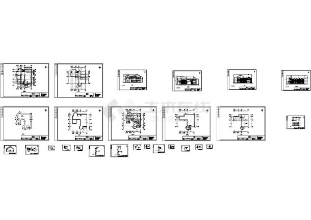 平谷别墅规划设计建筑施工cad图纸，共二十六张-图一