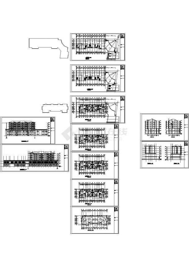 某六层底商住宅楼方案设计（7号楼）-图一