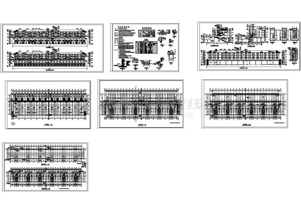 某多层砖混结构住宅楼设计cad详细建筑施工图（含设计说明）-图二