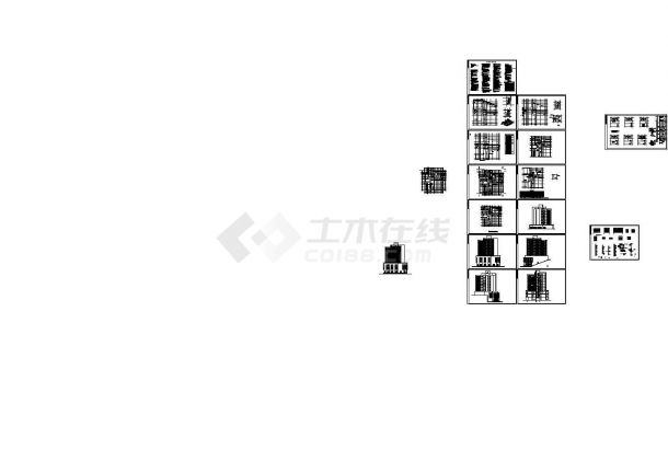 [重庆]某新区十三层商住楼建筑施工图-图一