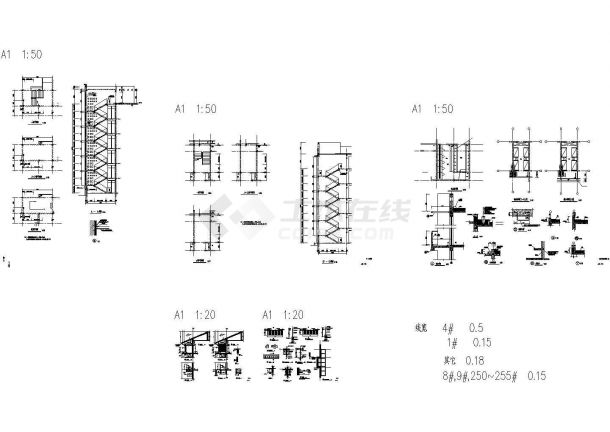 【安徽省】某六层小户型宿舍建筑设计总施工CAD图-图二