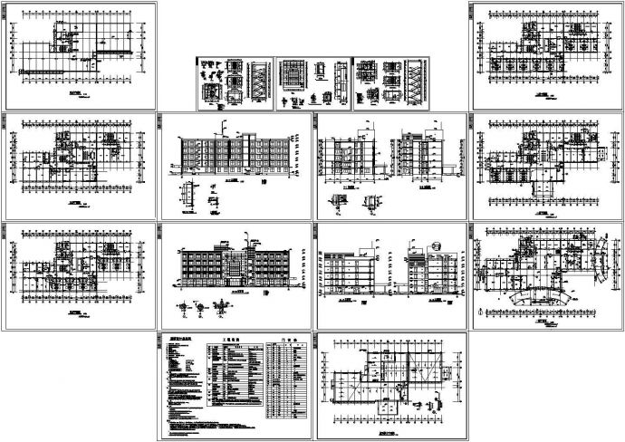 【吉林】某医院建筑施工CAD平面图纸_图1