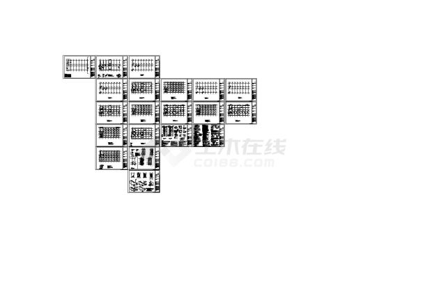 民族中学六层框架普通教室结构施工图纸-图一