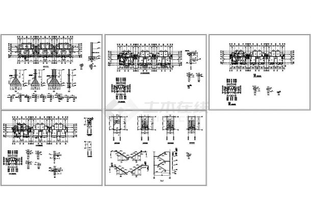 6层砖混住宅楼结构施工图（CAD，5张图纸）-图一