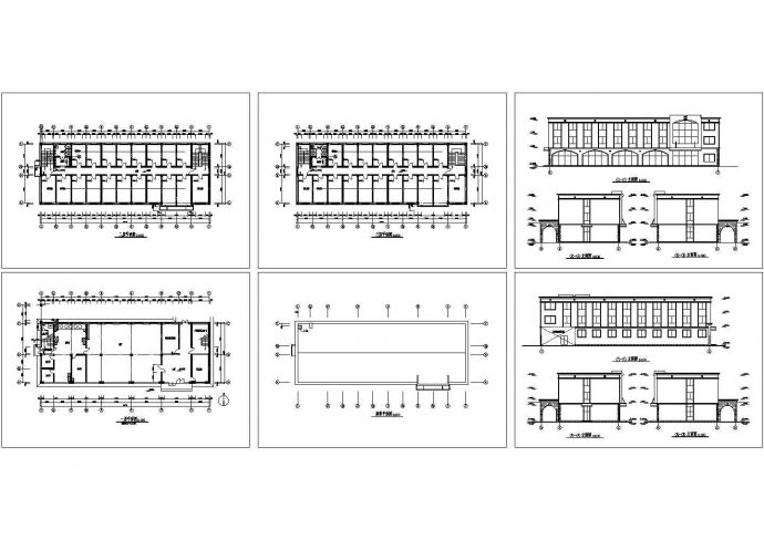 某多层框架结构学生宿舍楼建筑设计cad全套施工图（甲级院设计）_图1