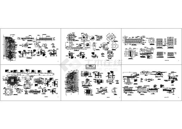 某城市市政广场绿化规划设计cad全套施工图纸（甲级院设计）-图一