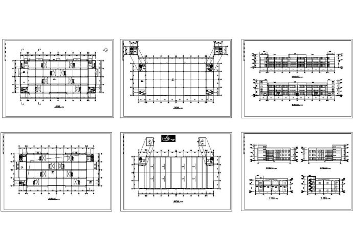 厂房设计_二层厂房设计方案图Cad设计图_图1