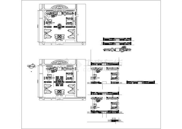 某工学院建筑方案文本CAD详细构造平面-图二