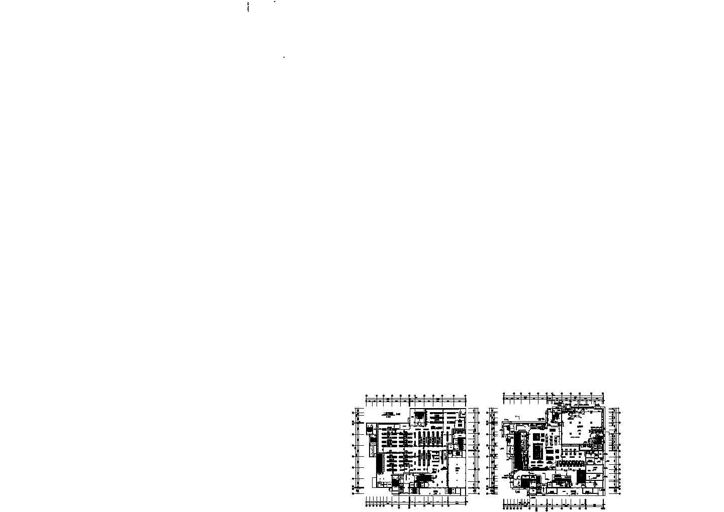 2层超市平面布置图（CAD，2张图纸）