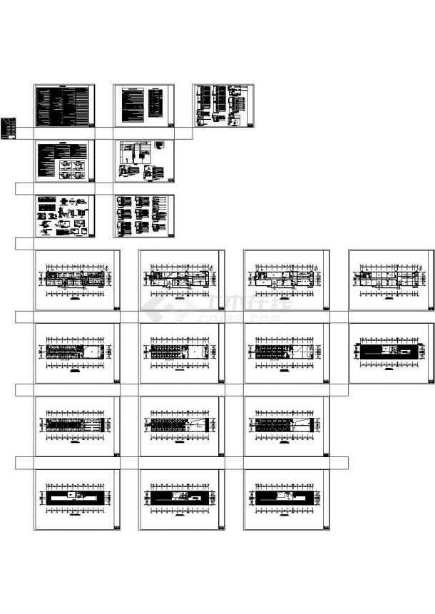 办公楼设计_三层办公楼电气施工CAD图纸-图一