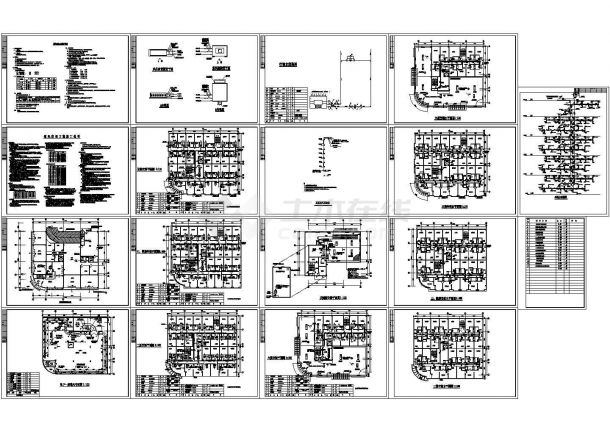 多层宾馆酒店空调及通风全套系统设计施工图纸-图二