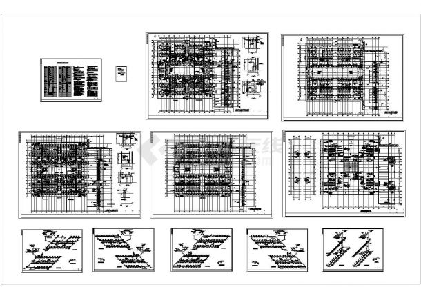 大型展馆空调通风及防排烟系统设计施工图（风冷热泵机组）-图一