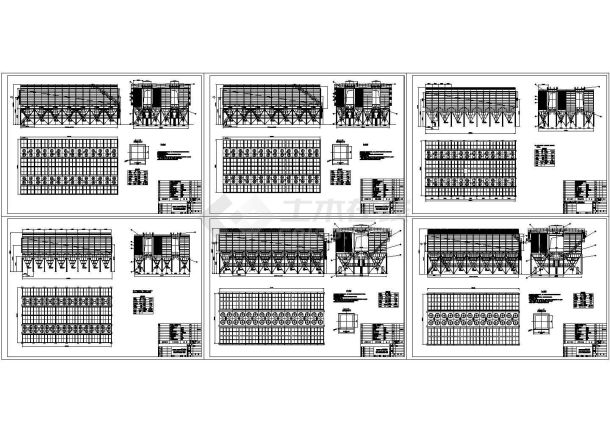 某六种风量200万过滤面积3000以上的布袋除尘器方案总图-图一