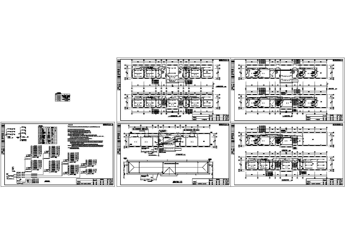 【吉林】某学校四层教学楼强电施工CAD全套图