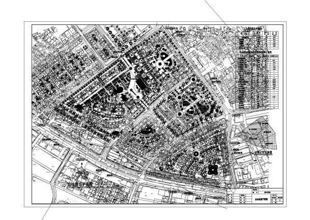 某占地19万平米花园住宅小区总体规划设计施工图纸-图一