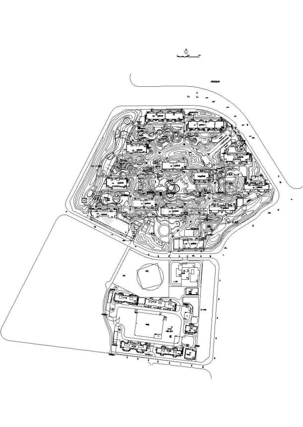 [北京]某居住区规划设计施工图-图一