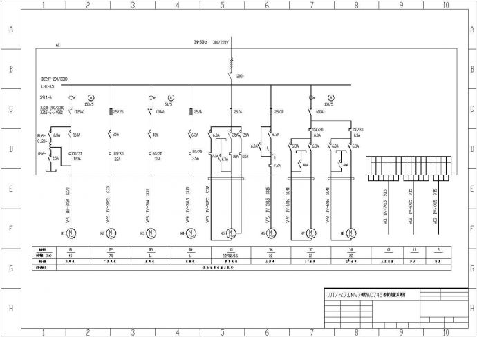 某型号锅炉装置系统电气控制设计平面CAD图纸_图1