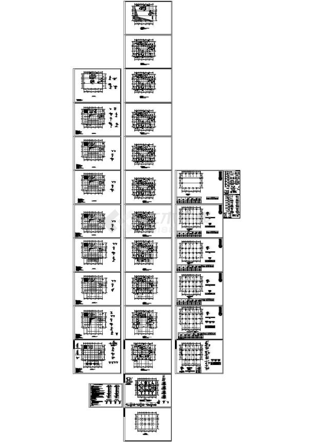 办公楼设计_十五层框剪结构办公楼结构施工图-图二