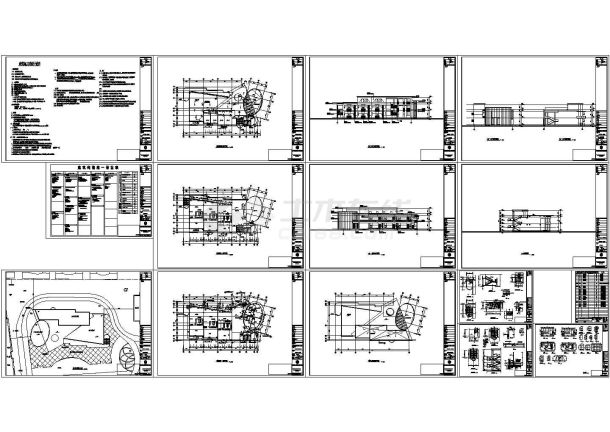 【深圳】某地三层幼儿园建筑设计施工全套图-图一