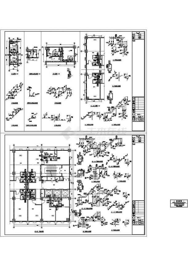 某超高层综合楼给排水消防全套施工图（绘图细致）-图一