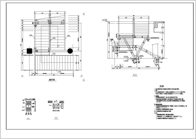 各种样式楼梯设计CAD结构图图集（标注详细，种类齐全）_图1