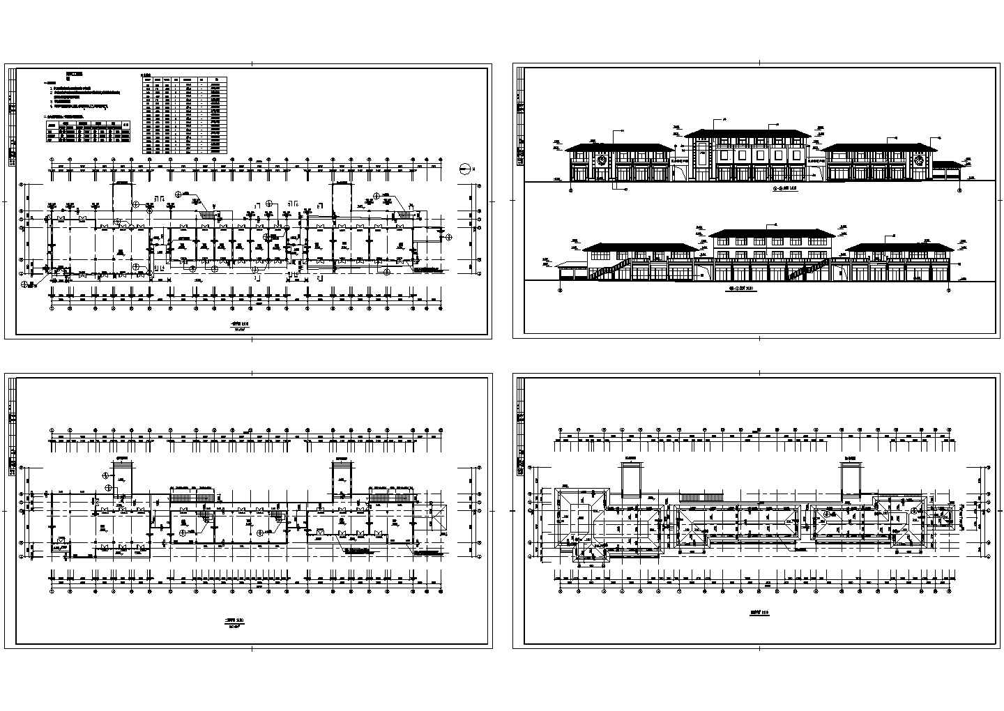 【徐州】某商业街cad设计建筑全套施工图