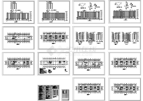 【广州】某宾馆CAD建筑设计施工全套图纸-图一