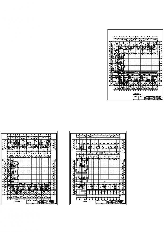 某大型小区多层框架结构住宅楼设计cad建筑平面方案图（甲级院设计）_图1