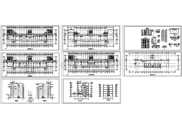 【徐州】某中学教学楼CAD建筑全套施工方案图-图一