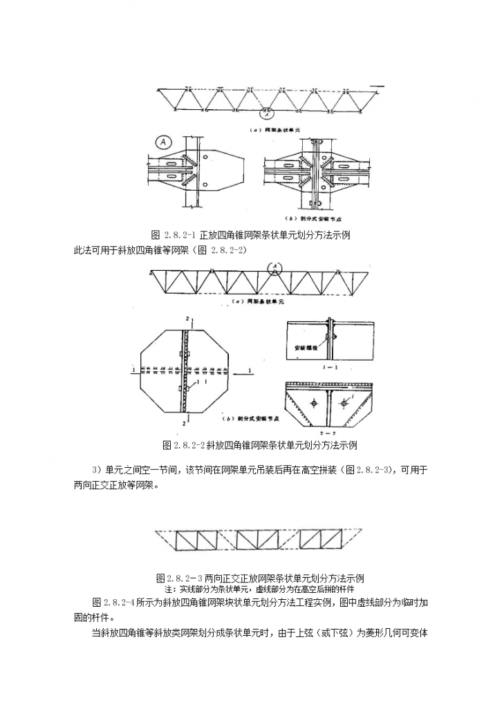 钢结构工程施工工艺标准分条或分块安装法-图二
