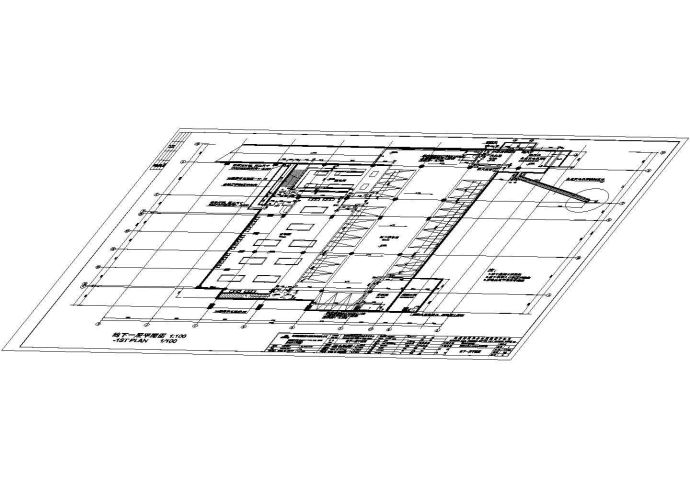 深圳市盐田区沙头角体育中心方案设计（CAD）_图1