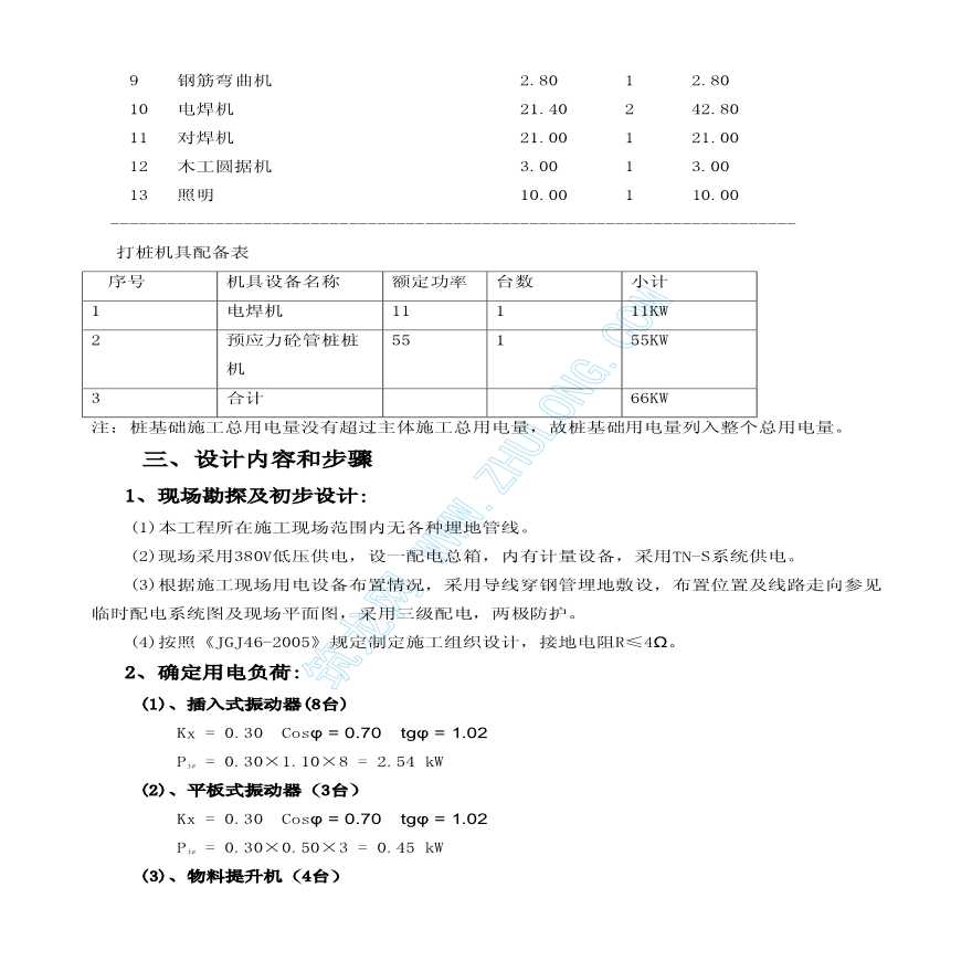 某工程施工临时用电施工方案-图二