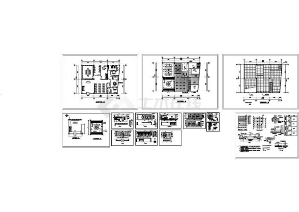 办公楼设计_扬州市某互联网公司办公楼装修设计CAD施工图-图一