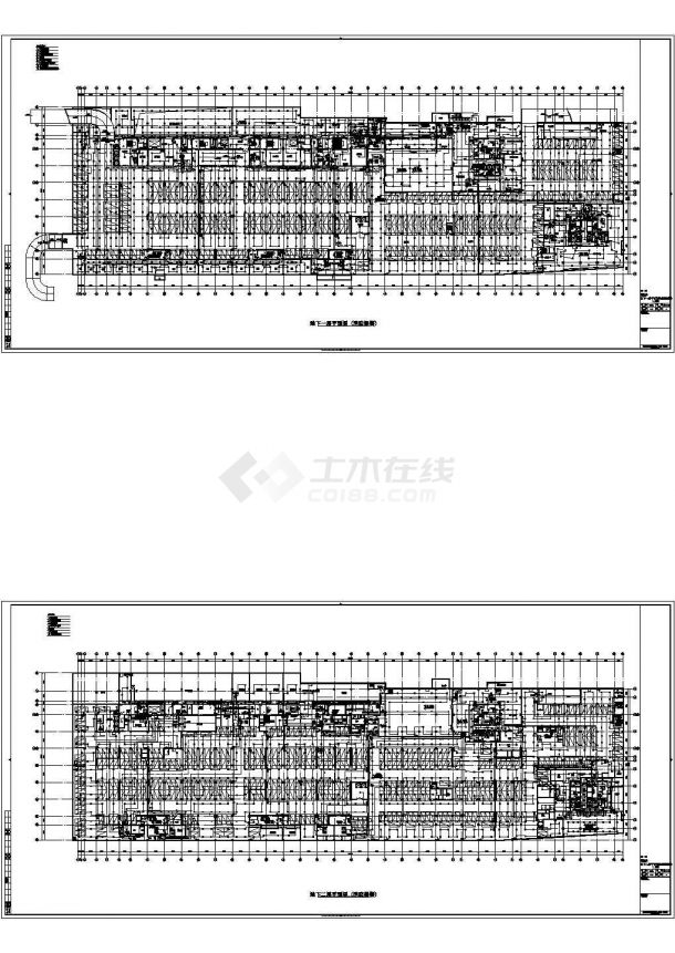 【徐州】某建筑工程CAD地下消防平面图纸2张-图一