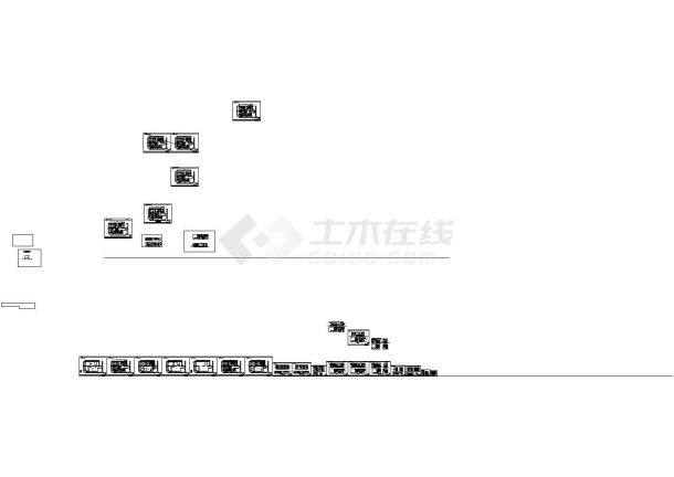 田园风格-2室1厅1卫小户型住宅楼设计cad图纸（含效果图）-图一