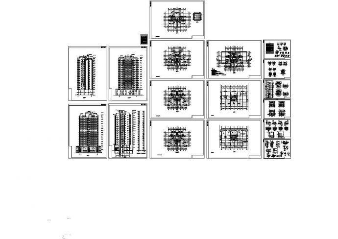 某高层单身公寓建筑施工图（CAD，18张图纸）_图1