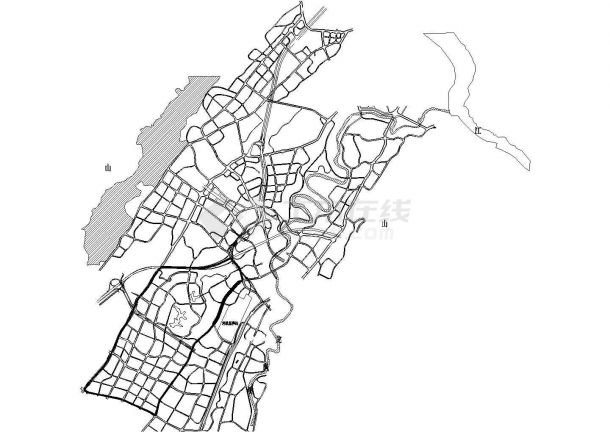 四车道市政道路工程施工图93张CAD-图二