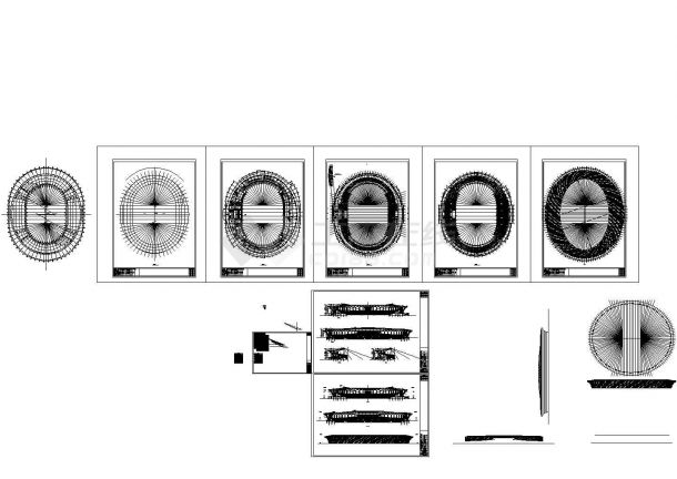 文登体育中心-dwg+jpg cad施工图设计-图二