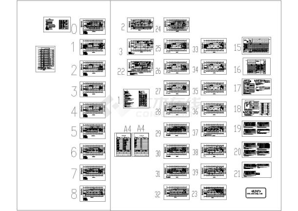 十层综合楼电气施工CAD图纸-图二