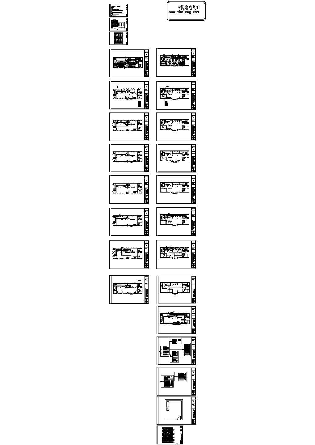 金融系统强弱电施工CAD图纸