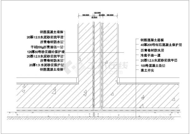 某楼地面节点CAD详细施工平面图纸-图一