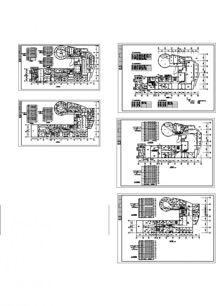 某地2层某医院综合楼各层平面图及配电系统图_图1