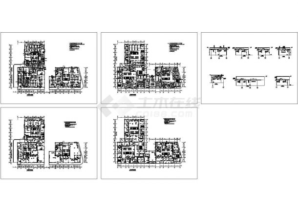 商住公寓中央空调系统施工设计图-图一
