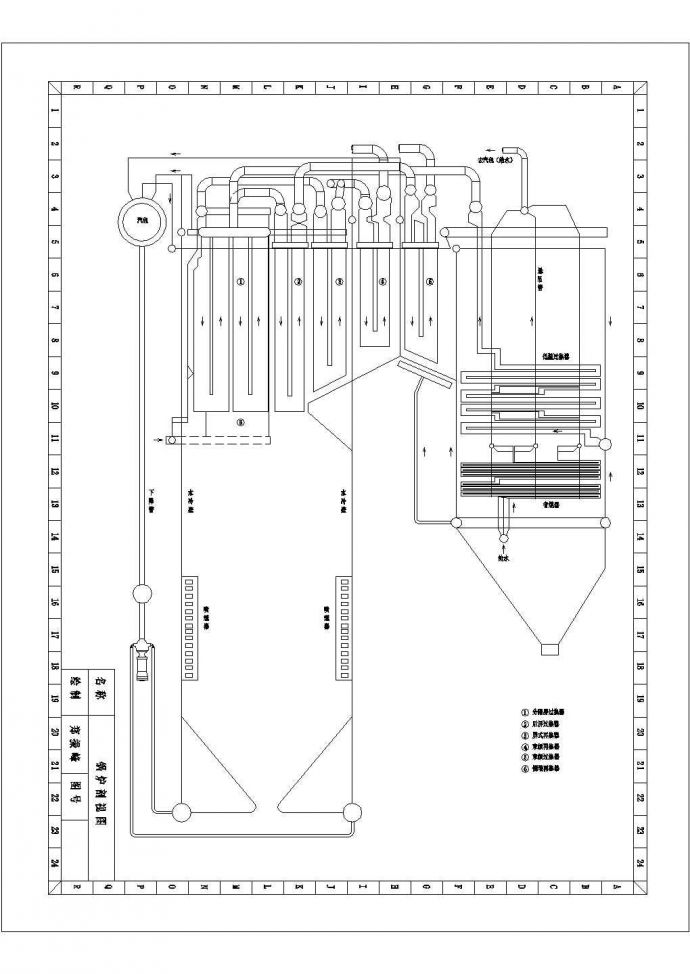 某锅炉CAD设计大样节点构造剖视图_图1