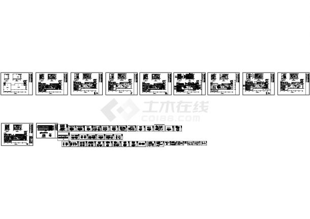 两岸咖啡厅室内装修设计cad全套施工图纸（甲级院设计）-图一