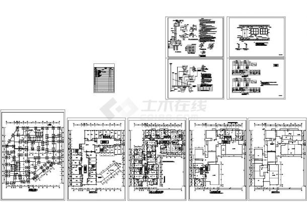 某多层职工集资楼配电设计cad全套电气施工图（含设计说明，含消防设计，含避雷设计）-图一