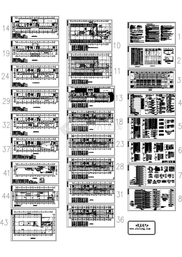 [山东]某十层综合楼全套电气图纸-图一
