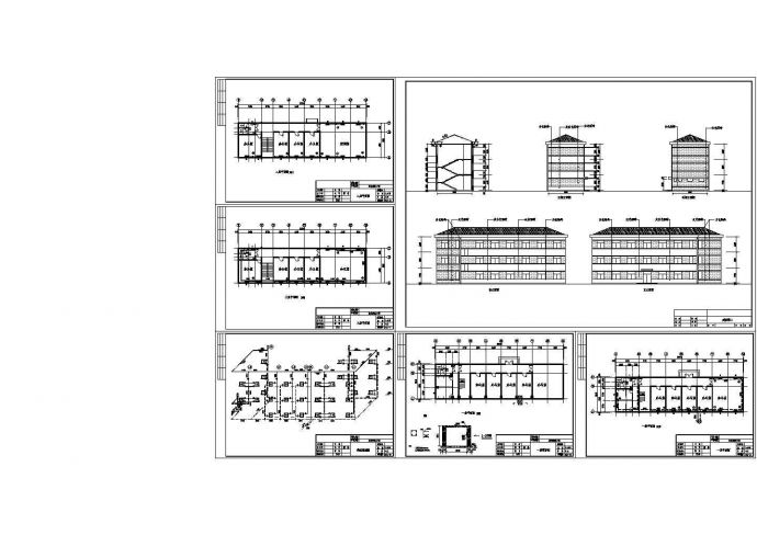 办公楼设计_三层办公楼全套建筑设计施工图_图1